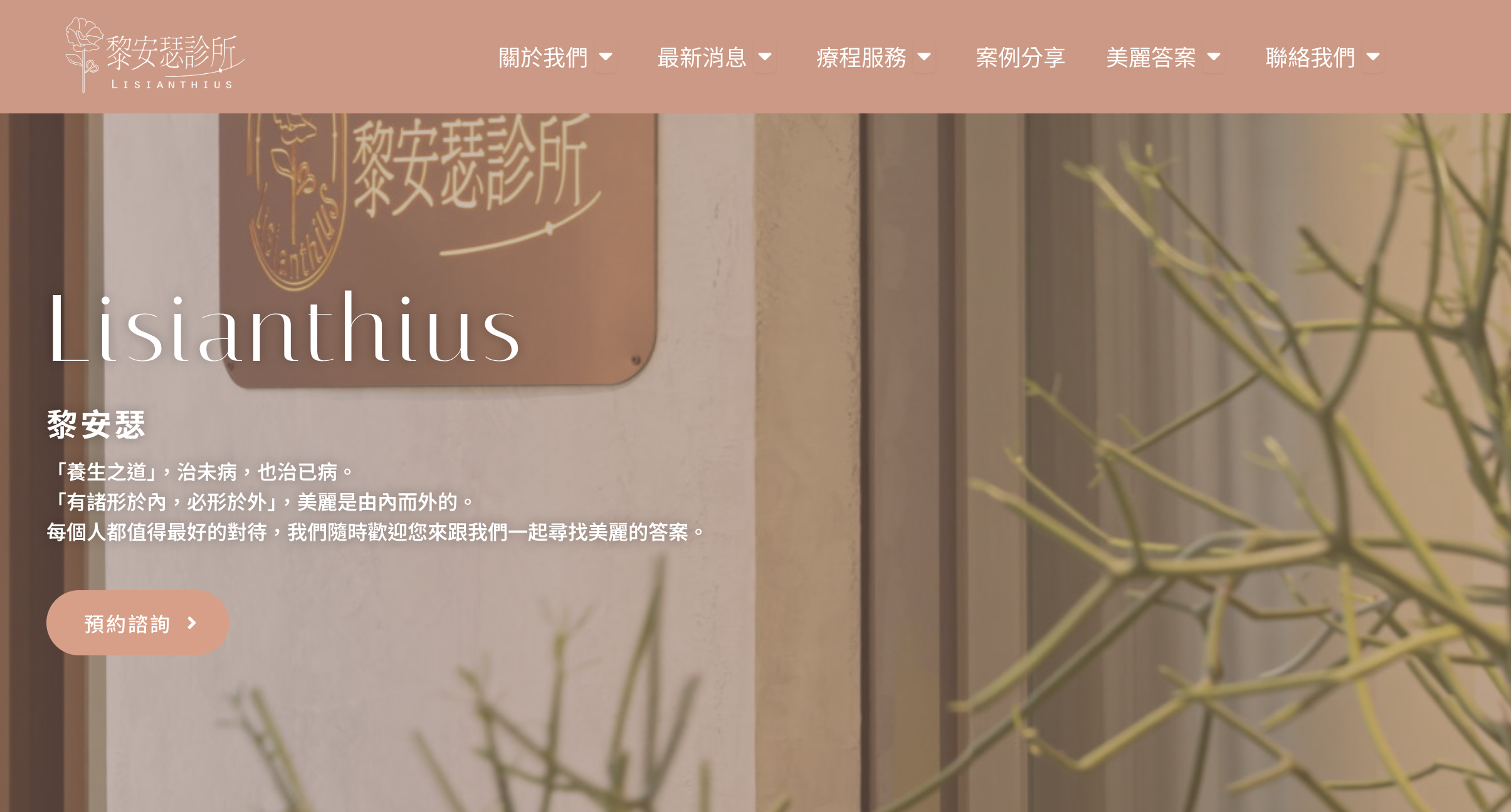 黎安瑟診所網站建置